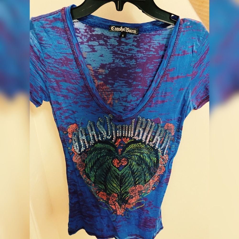 Crash & Burn Graphic Top